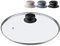 KADAX Couvercle en Verre avec Poignée en Silicone et Anneau de Ventilation, Accessoire de Cuisine pour Poêles, Marmites et Sauteuses (Noir, 26 cm)