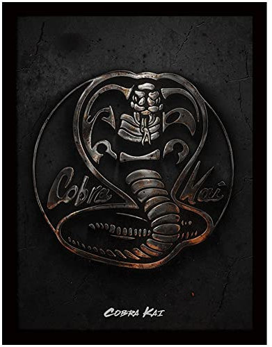 Pyramid International Cobra Kai (Metall), gerahmt, 30 x 40 cm