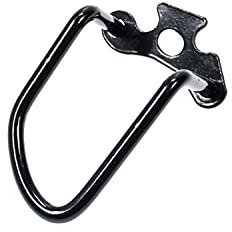 Fahrrad Schaltwerk Schutz Bügel 80 mm lang Stoßsicher Schwarz Glanz