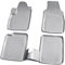 Recambo 3D Gummi Fußmatten kompatibel für FIAT Panda | Typ 169 | BJ 2003-2012 | Auto Gummimatten | Passgenau | mit Rand | grau