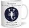 OWLBOOK® Skorpion Sternzeichen Tasse mit Spruch mit Sternzeichen zum Geburtstag Keramik 300 ml