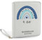 Organizer mit Namen personalisiert | Motiv Regenbogen Blue Sky | Familienorganizer Mutterpasshülle Dokumententasche U-Heft Unterlagen Impfpass (grau)