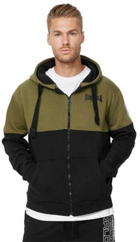 Lonsdale Herren Kapuzensweatjacke mit Reißverschluss Normale Passform LUCKLAWHILL