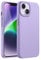 JETech Silicone Case for iPhone 14 6.1-Inch, Silky-Soft Touch Full-Body Protective Phone Case, Shockproof Cover with Microfiber Lining (Light Purple)