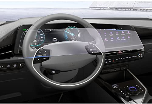 GAFAT Kompatibel mit Kia Niro SG2 EV Hybrid 2022-2024 2025 Schutzfolie für Navigation + Virtual Cockpit, PHEV e-Niro Nano Displayschutzfolie, Stoßfest, 6H Anti-Kratzen [2 Stück]