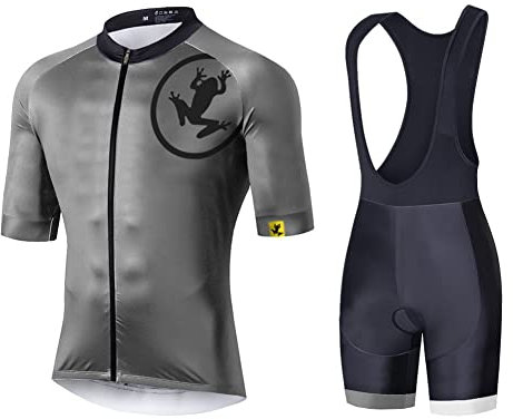 UGLY FROG UIF23HDTJ01 Ciclismo Uomo 20D Gel Salopette Bib Pantaloncini Corti Imbottiti Set di Abbigliamento Ciclista(XS-6XL)