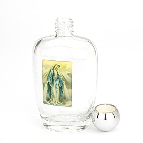 NKlaus 100ml Weihwasserflasche aus Glas motiv Bild Empfängnis 11x6x4 cm Wallfahrt 14358