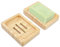 Magrimaxio Lot de 2 Porte Savon, Porte-Savon Cuisine AntidéRapants, Support Savon Bambou Naturel en Bois, Boite a Savon avec Evacuation Nettoyage Facile Sec pour Salle de Bain Cuisine ou Douche