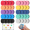 Deepton 40 Stück 10 Farben Kühlschrankmagnete, Whiteboard Magnete Stark, Rund Magnet Klein für Schließfach Magnetwand Foto Büro Schule Tafel
