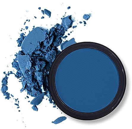 Erinde Single Dark Blue Lidschatten Palette, Nudetöne Marine Blau Matte Eyeshadow Palette, Wasserfest Pressed Powder Lidschattenpalette, High Pigmented & Long Lasting Basic Shade Eye Makeup