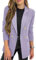 shownicer Blazer da Donna Cardigan Elegante Tinta Unita Manica Lunga Basic Business Slim Fit Giacca Bolero Completo Trench Giacca Cardigan A Viola XXL