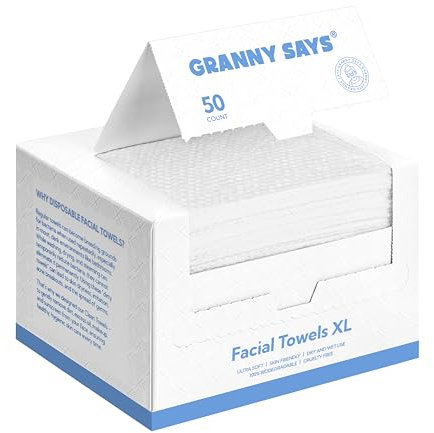 GRANNY SAYS Asciugamano usa e getta per il viso, asciugamani per il viso morbidi extra spessi, asciugamani monouso, asciugamani usa e getta post parto, salviette struccanti, salviette per viso