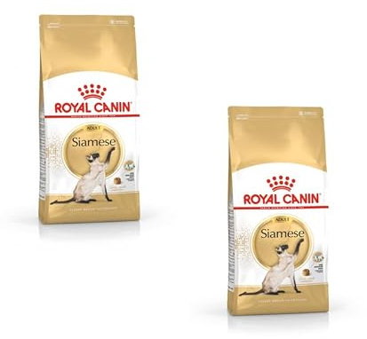 Siamese Adult | Trockenfutter für ausgewachsene Siamkatzen | 2 x 400 g | Royal Canin | Alleinfuttermittel | Zur ernährungsphysiologischen Unterstützung der normalen Harnwegsfunktion | Doppelpack