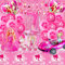 Barb 49-teiliges Geburtstag Deko Set für 7 Jahre - Party Ballon, Tortendeko, Luftballon Helium, Happy Birthday Banner, Tischdecke, Kuchen Deko für Mädchen