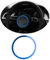 ontto 92mm Auto Lenkrad Dekorativer Ring Innenzubehör Passt für Audi A1 A3 A4 B8 A5 A6 A7 A8 Q3 Q5 Q7 SQ5 S1 S3 S4 S5 S6 RS3 RS5 Lenkrad Logo Aufkleber Emblem Trim Abziehbilder für Autozubehör-C Blau