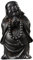 FUNOMOCYA Holz Maitreya Buddha Statue Dekoration Klein Figur Für Schreibtisch Büro Zuhause