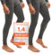 Celodoro 2er Pack Herren Ski- und Thermounterhose Light - Anthrazit L