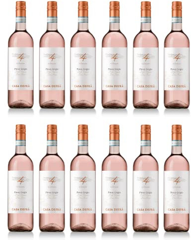12x 0,75l - 2024er - Casa Defrà - 4 Generazioni - Pinot Grigio Rosé - Veneto D.O.P. - Italien - RoséWein trocken