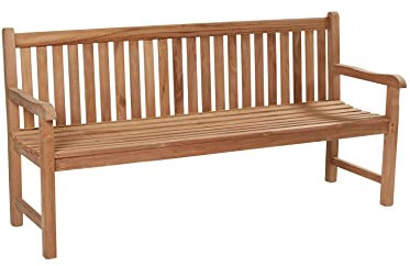 dasmöbelwerk Gartenbank Colorado Teak Sitzbank Bank Gartenmöbel 120x55x92cm