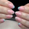 24pcs Floral Press On Nails Short - Oval False Nails - French Tip Fake Nails With Flower Design - Glossy Full Cover Acrylic Glue On Nail - Spring Summer Stick On Nail For Women Girls