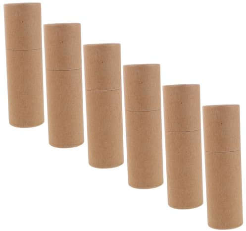 FOMIYES Lot De 6 Tubes En Carton Et Papier Kraft Pour Rouleaux De Papier Essuie-Tout Pour Salle De Classe Bricolage Cosmétiques Bijoux Voyage 50 Ml