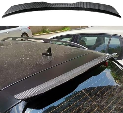 YZQSWCX Auto ABS Heckspoiler für Dacia Duster II (Facelift 2021) 2021-2022, Kofferraum Lippe Spoiler Bodykit Tuning Styling Zubehör,Carbon Fiber Look