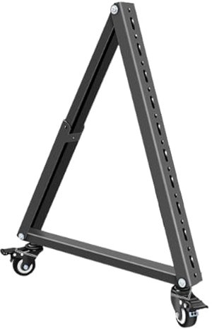 Dickly Low Height Mobile TV Stand Triangle Heavy Duty Floor Stand Cart