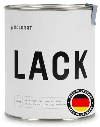 Kolorat® Möbelfarbe, weiß 750ml für Innen & Außen | Made in Germany | Hochdeckend, wasserbasiert, geruchsarm, für Holz Metall & Kunststoff, kinderfreundlich nach DIN EN 71-3 vielseitig einsetzbar