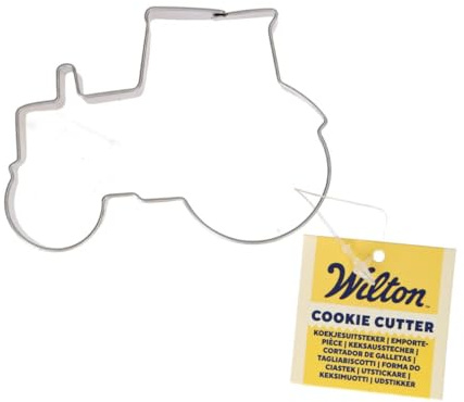 Wilton Cookie Cutter Ausstechformen, Tractor | Edelstahl Keksausstecher, Ausstecher für Kekse, Plätzchen, Teig, Fondant, Marzipan und mehr