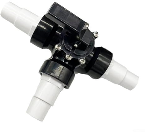 Yuanpgky Vanne de dérivation de piscine à 3 voies pour spa 4517, filetage femelle de 0,12,7 cm, vanne de contrôle de l'eau en PVC et métal pour piscines et installations d'eau