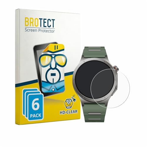 BROTECT 6 Stück Schutzfolie für OnePlus Watch 4 Displayschutz Folie Made in Germany, Ultra-Klar
