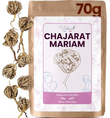 VIRHEA® Rose de Jéricho Chajarat Mariam 70 g – Anastatica Hierochuntica à Infuser – Plante Séchée Naturelle pour Tisane et Infusion – Plante Favorisant la Fertilité – Fleur de Jéricho