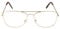 grinderPUNCH Clear Lens Gold Square Pilotenbrille Classic ohne Stärke für Mode
