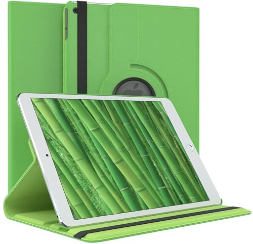 EAZY CASE - Tablet Hülle für iPad 2018 iPad 2017 (6./5. Gen.) Schutzhülle 9.7 Zoll Smart Cover Tablet Case Rotationcase zum Aufstellen Klapphülle 360° drehbar mit Standfunktion Tasche Kunstleder Grün