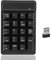 Wirless Nummernblock 19 Tasten Numpad Tastatur mit 2,4 GHz USB Empfänger für iMac, PC und Laptops