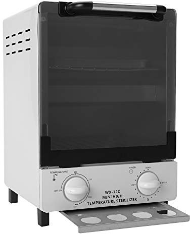 YUYTE 2 In 1 10 L Heißluftsterilisator, Autoklav, Hochtemperatur Sterilisation, Trockene Hitze Sterilisator Schrank Autoklav, Hochtemperatur + Infrarot Desinfektionsbox, Handtuchwärmer