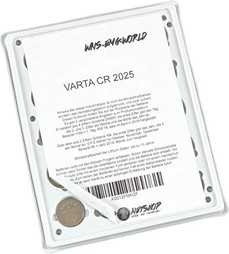 Varta CR 2025 Batterie électronique haute performance 20er Sparpack - NEUE VERSION
