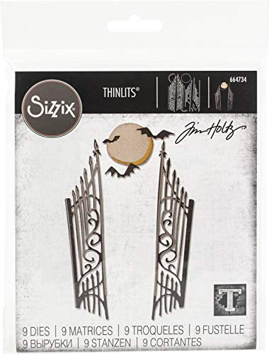 Sizzix 664734 Torhüter, Thinlits, 9 Stück, Tim Holtz, torhalter, einheitsgröße