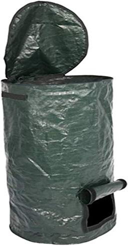Bolsa de Abono para Jardín, Contenedor de Abono Plegable para Jardín, Bolsa de Abono para Desechos de Hojas de Jardín, Bolsas para Cultivador Secreto de Fermentación de Cocina de Frutas (15 Gallon)