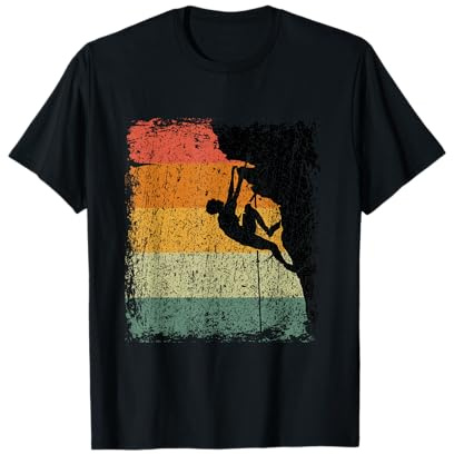 Vintage Arrampicata retrò Bouldering Scalatore Regalo Maglietta