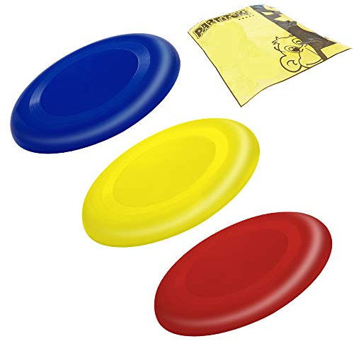 PARTITUKI Packung mit 3 Flugscheiben für Kinder sehr leicht zu halten. Viel sicherer als Standard Frisbees. Flugringe für Kinder