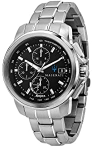 Maserati Herren Uhr, SUCCESSO SOLAR Kollektion, Quarzwerk, Nur Zeitanzeige, aus Edelstahl - R8873645003