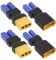 ECSiNG 4pcs XT90 Female to EC5 Male Plug Adapter XT90 Male to EC5 Female Connector Wireless Battery Converter for UAV RC Car Plane Model Lipo Battery