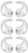 ALXCD Anti Slip Earhook Tips Compatible with Beats Studio Buds, 3 Pairs Anti-Slip Anti Lost Earbuds Hook Tips Sport Ear Tips, Compatible with Beats Studio Buds, Ear Hook White