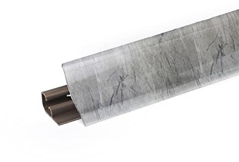 DQ-PP 3m WINKELLEISTE | Marmor Marquina Blau | 23 x 23mm | PVC | Küchenleiste Arbeitsplatte Abschlussleiste Leiste Küche Küchenabschlussleiste Wandabschlussleiste Tischplattenleisten