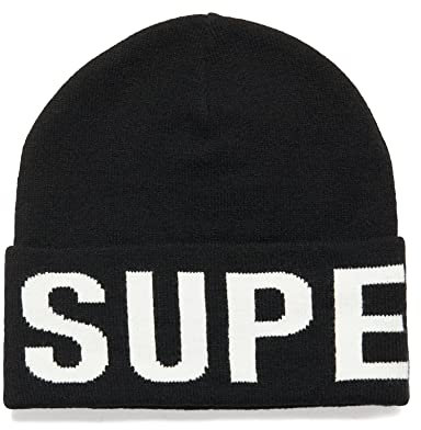 Superdry Damen Code MTN Knitted HAT Baskenmütze, Schwarz/Óptica,
