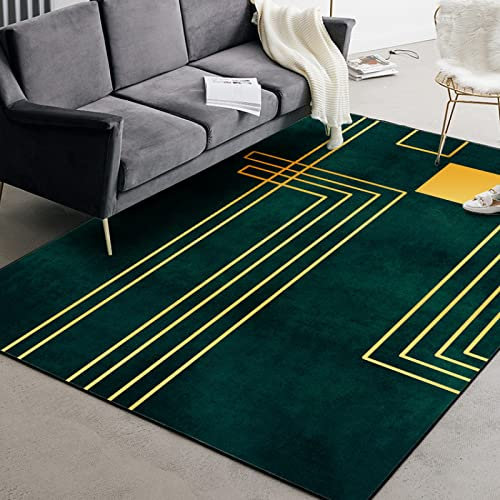 Kurzflor Teppich Wohnzimmer Teppich Einfaches abstraktes Wolken-Meer-Ölgemäldefür die Dekoration des Treppenbereichs im Eingangsbereich des Flurs