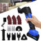 21V Cordless Oscillating Multitool – Wireless Multi-Purpose Cutter, Scraper & Sander – Battery-Operated Power Multitool – Battery, Charger, Saw Blades and Sanding Kit Included