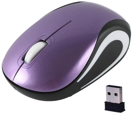 KeauFair Mini Souris sans Fil, Souris sans Fil de voyagez Portable, Souris Optique 2.4 G, Conception Ergonomique, Mini Souris sans Fil pour Les Petites Mains et Les Enfants, adaptée PC(Violet)