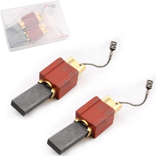 RUNCCI-YUN 2PCS lavadoras Escobillas de Carbón Cepillos de carbono escobillas de carbón para motor con soporte para lavadoras y secadoras para máquinas de Miele serie 800er